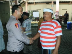 Kapolres Gresik Silaturahmi ke Pura Kerta Bumi, Perkuat Kerukunan Antarumat Beragama Jelang Nyepi dan Takbiran