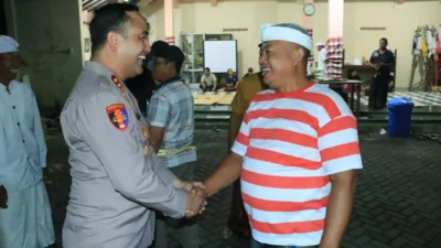 Kapolres Gresik Silaturahmi ke Pura Kerta Bumi, Perkuat Kerukunan Antarumat Beragama Jelang Nyepi dan Takbiran