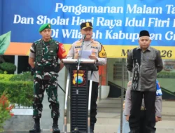 Kapolres Gresik Pimpin Apel Pengamanan Idulfitri 2026, Ajak Warga Takbiran di Masjid