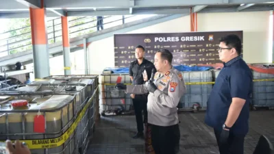 Polres Gresik Ungkap Penimbunan 17 Ribu Liter Solar Subsidi, Satu Tersangka Diamankan