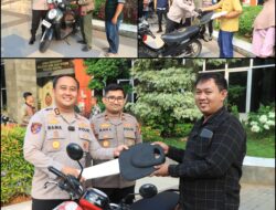 Polsek Jajaran Polres Gresik Gerak Cepat Ungkap Begal dan Curanmor, Motor Korban Langsung Dikembalikan