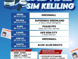 Jadwal Sim Keliling Gresik Agustus 2026 (Minggu ke 1)