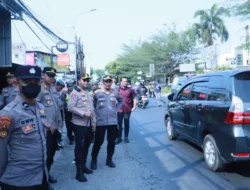 Jaga Kondusivitas, Polres Gresik Perketat Penyekatan Perbatasan Gresik-Surabaya di Menganti